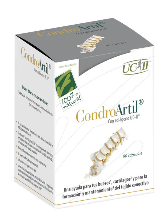 CondroArtil con UC-II® · 100% Natural · 90 cápsulas