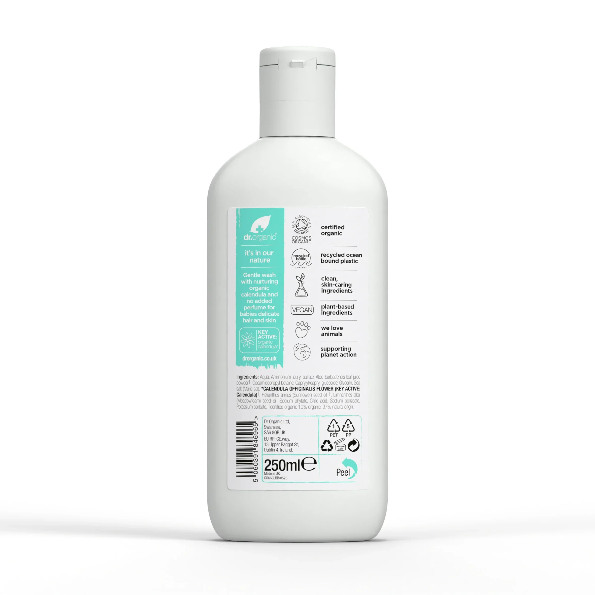 Gel de Baño para Bebé · Dr. Organic · 250 ml - Image 2