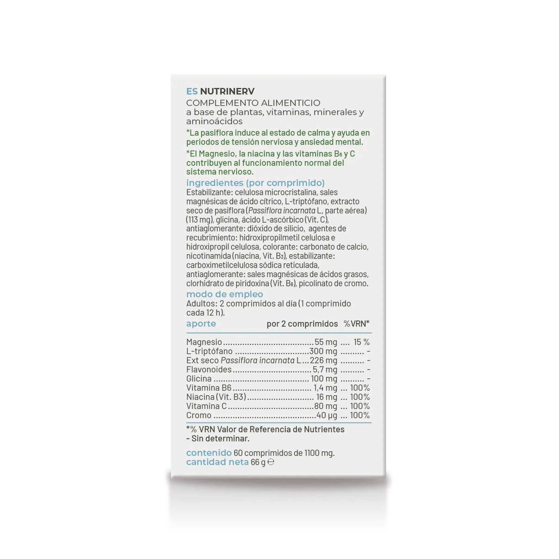 Nutrinerv · Soria Natural · 60 comprimidos - Image 2