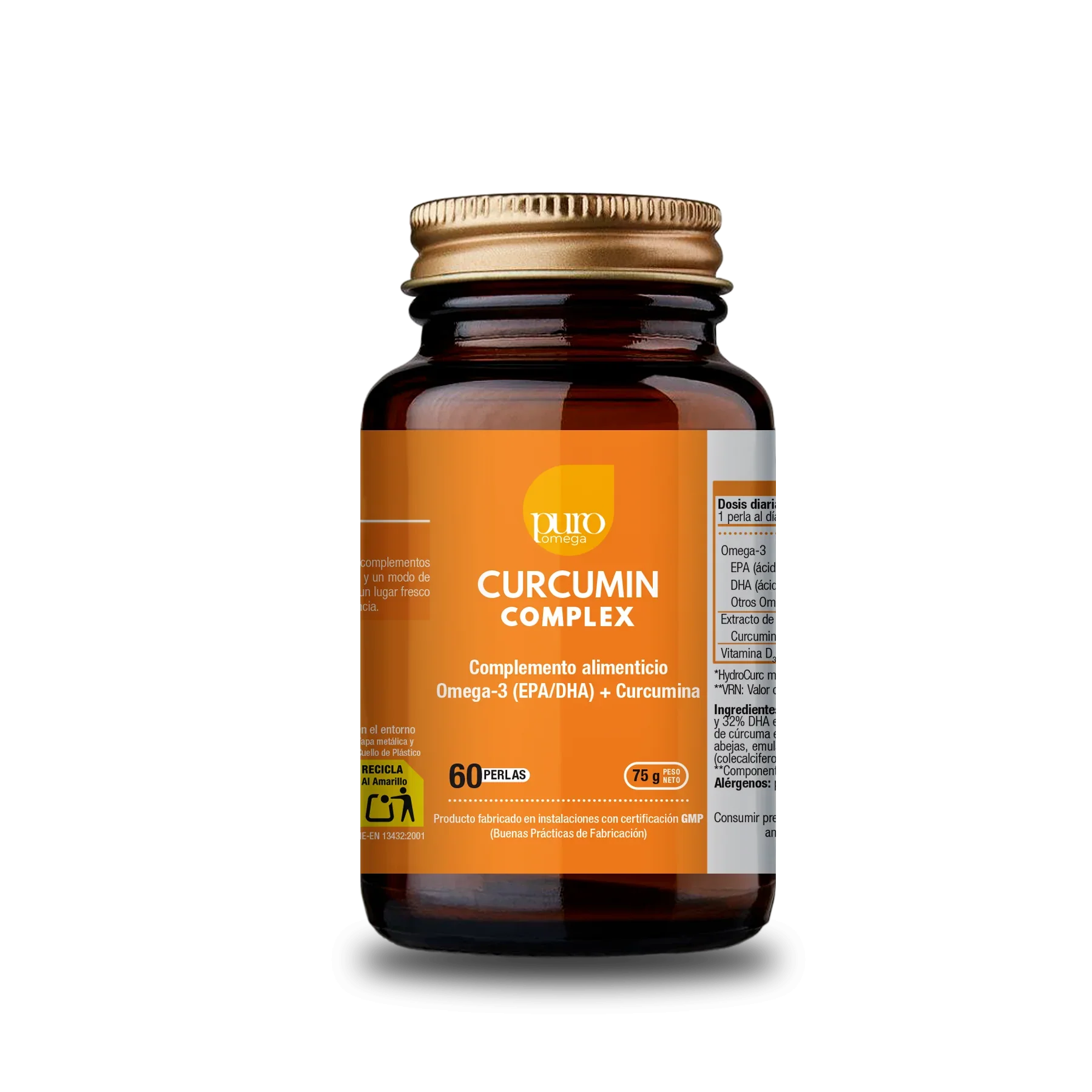 Curcumin Complex · Puro Omega · 60 perlas