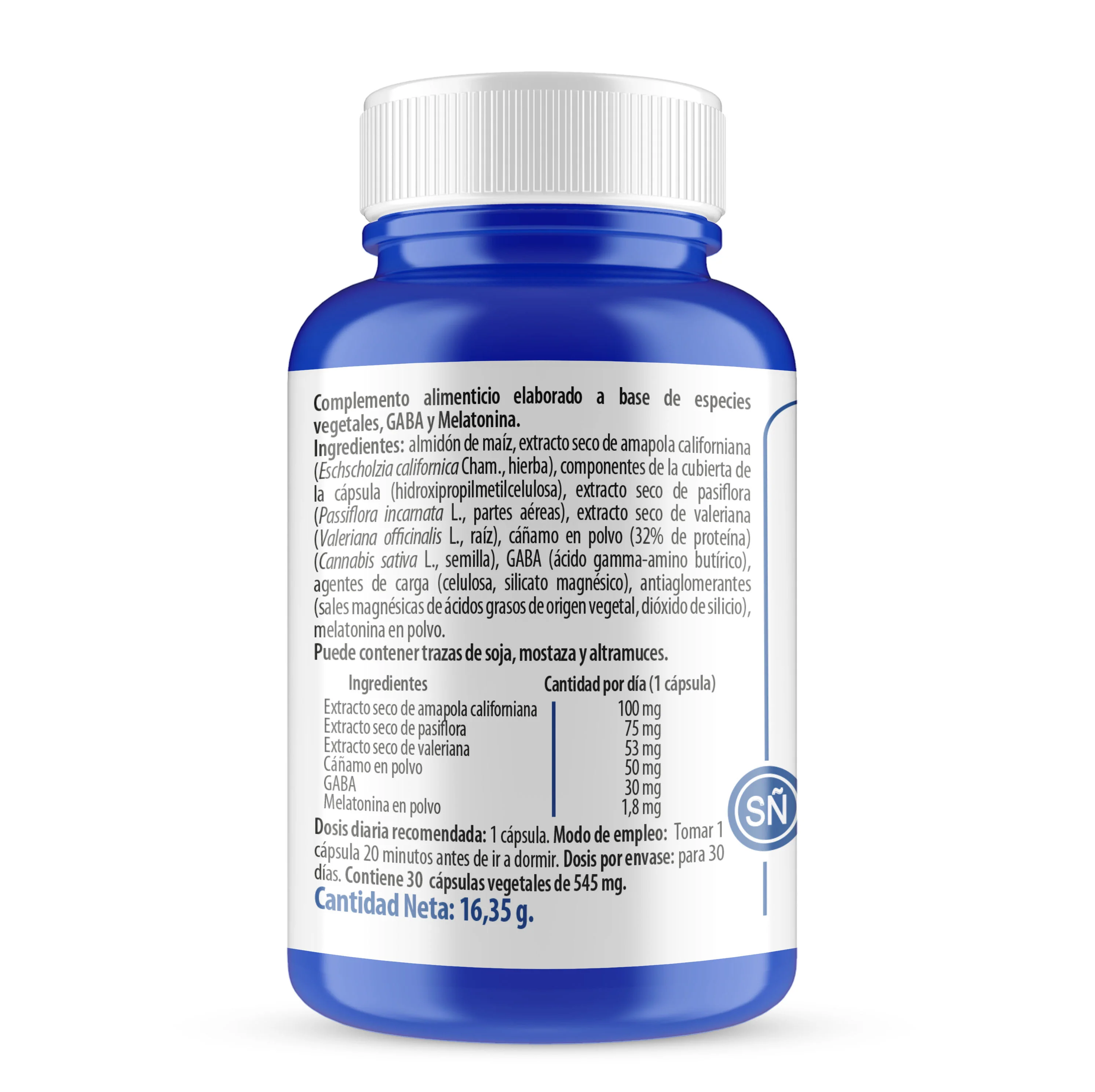 Melatonina + Cáñamo · Health4U · 30 cápsulas - Image 2