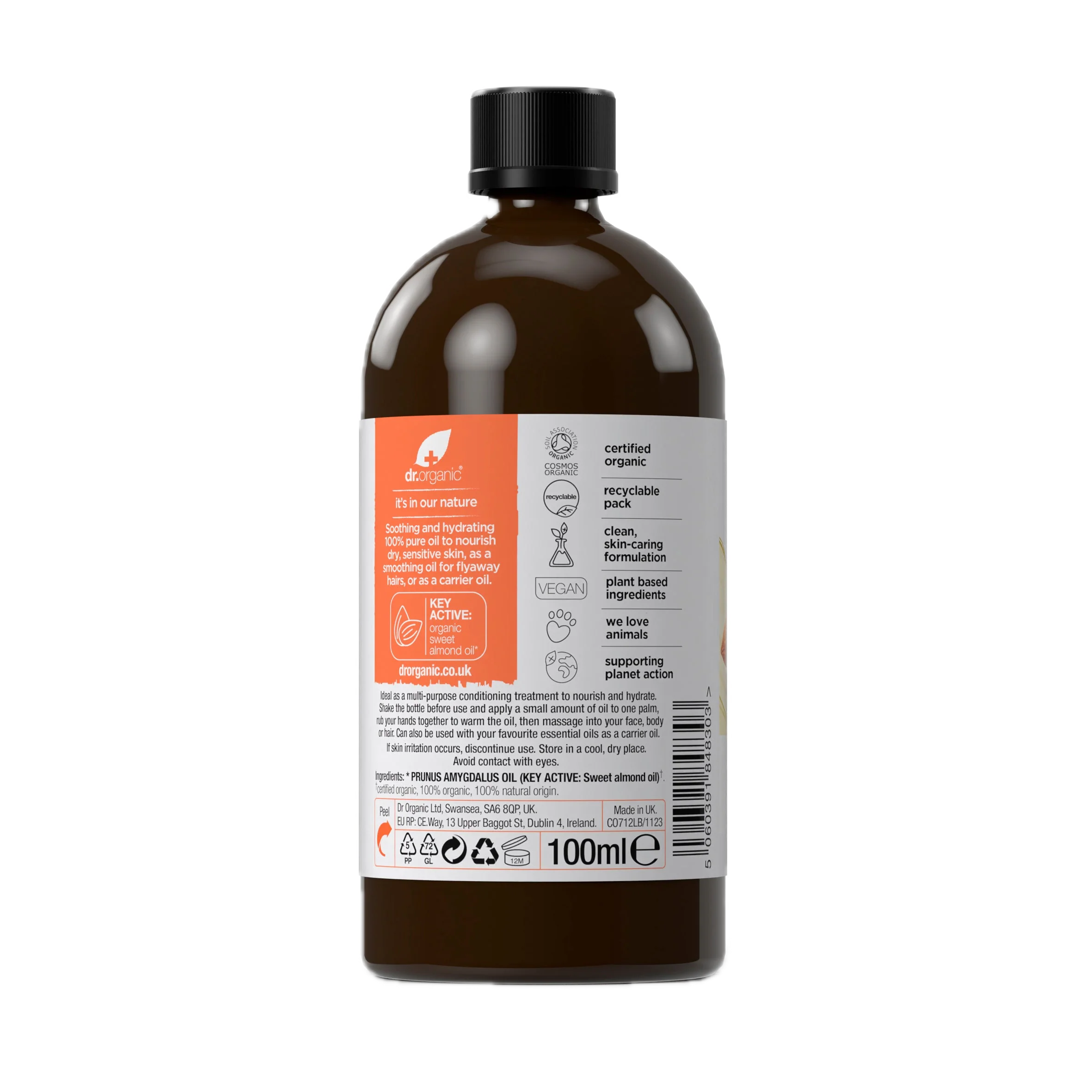 Aceite de Almendras Dulces · Dr Organic · 100 ml - Image 2