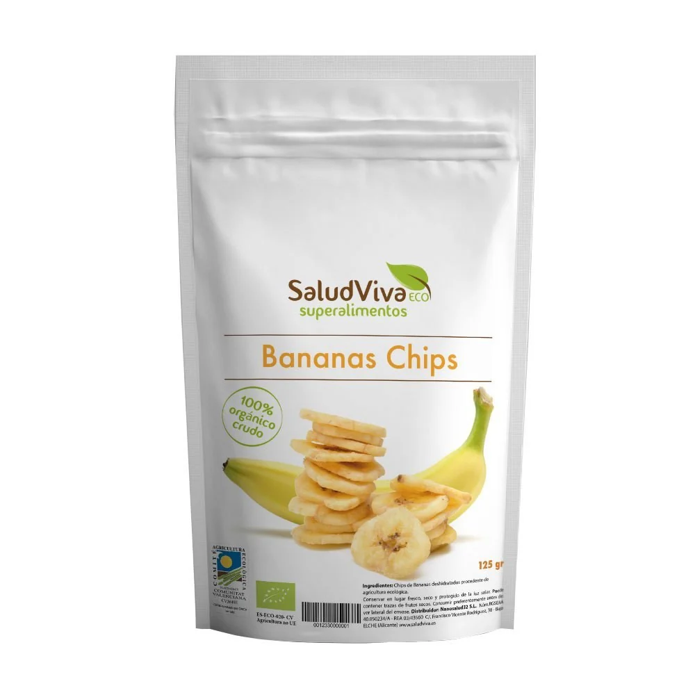 Bananas Chips Eco · Salud Viva · 125 gramos