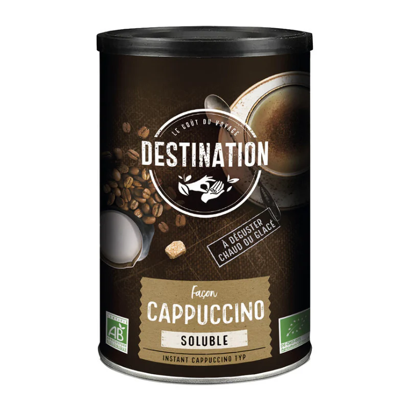 Capuchino Soluble Bio · Destination · 200 gramos