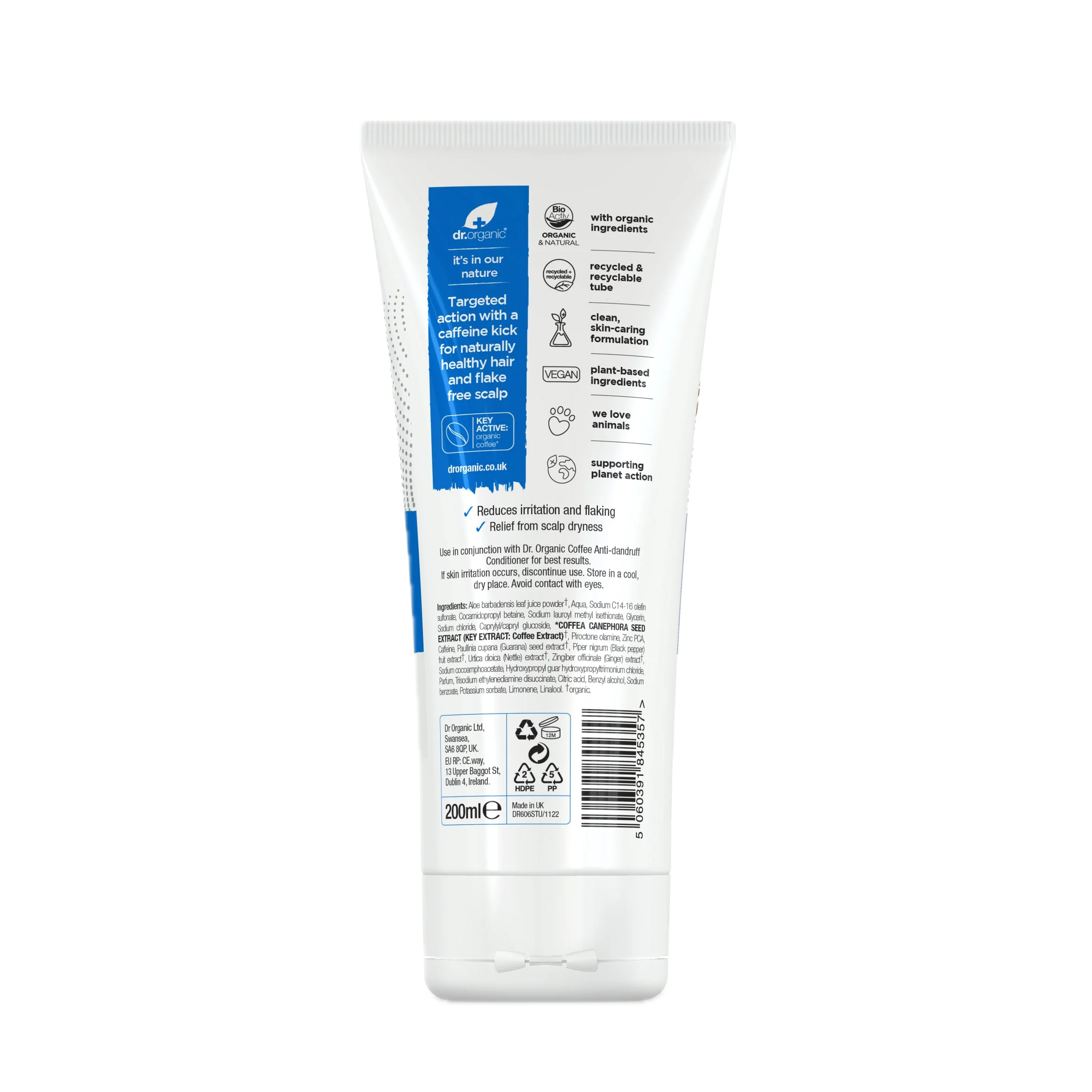 Champú Anticaspa de Café · Dr Organic · 200 ml - Image 2