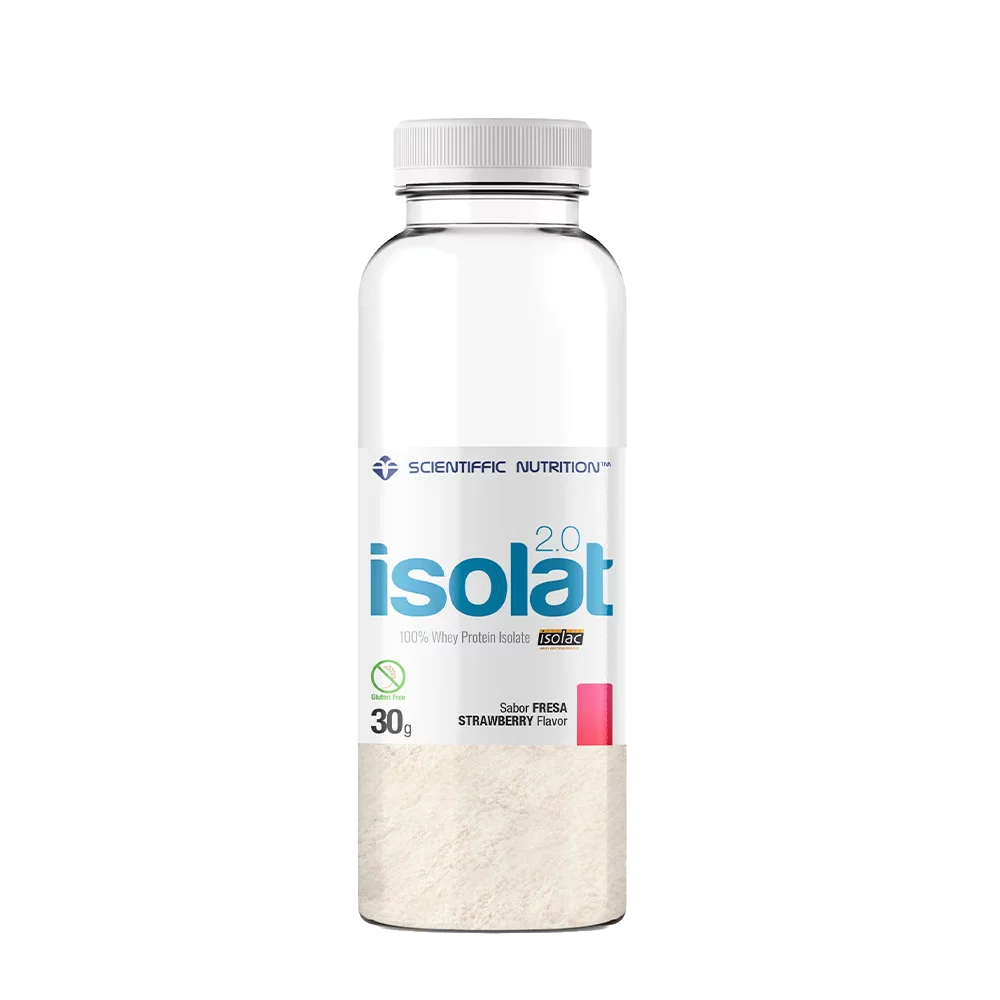 Isolat 2.0 Whey Protein: Sabor Fresa · Scientiffic Nutrition · 30 gramos