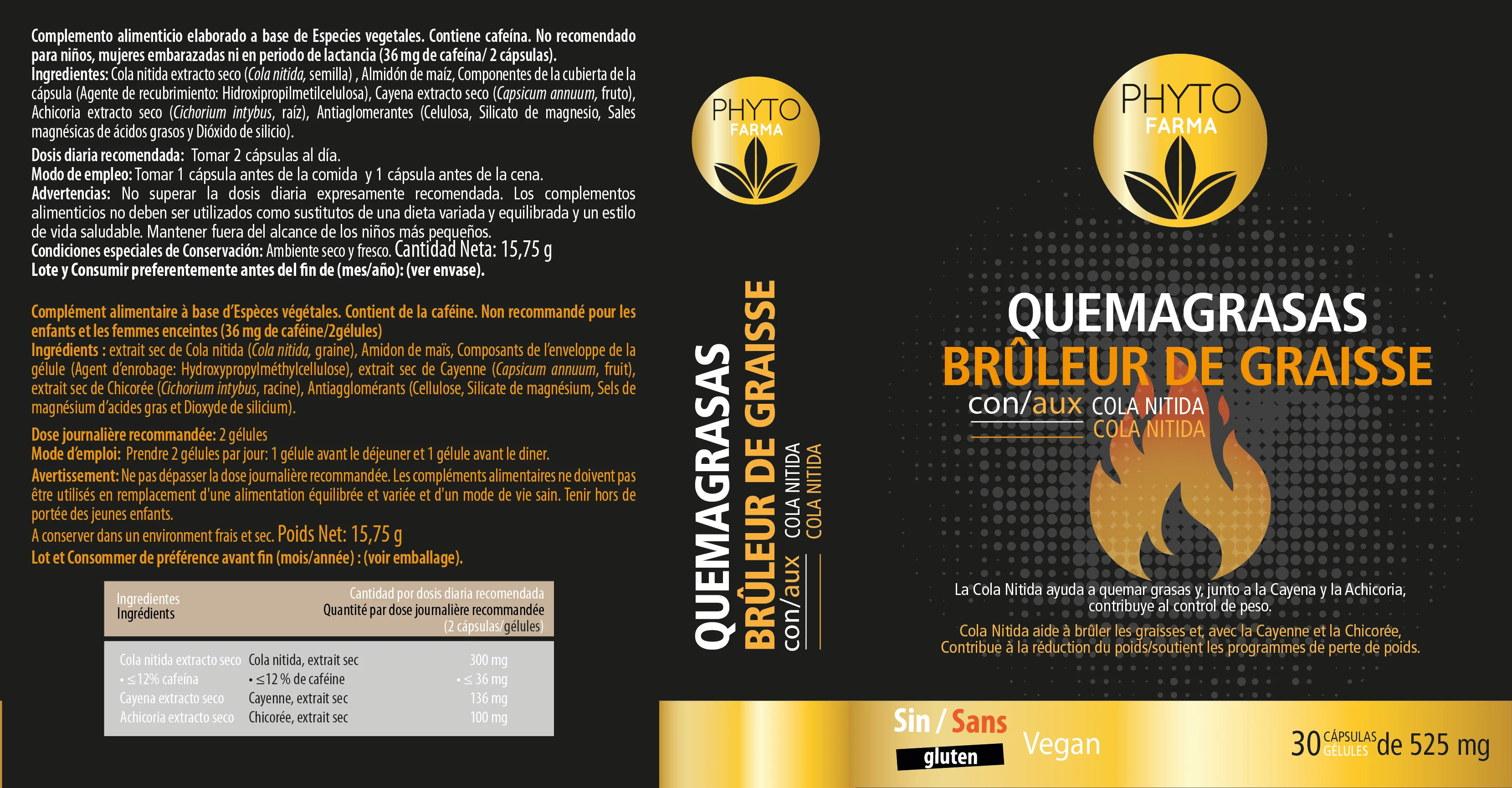 Quemagrasas · Phytofarma · 30 cápsulas - Image 2